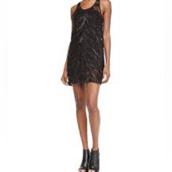 IRO,Orelie.Bergdorf Goodman,Shimmer, Fringed,Chiffon Dress,Excellent Condition,4 - Picture 3 of 13